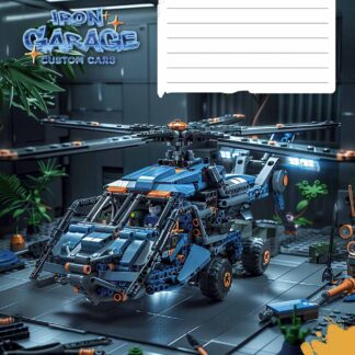 Зошит уч. "Star" 12арк. == /3513L/ "Iron garage" виб УФ-лак (хлопчик) (30/360)