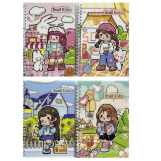 Блокнот А5/50арк /77630/ спіраль, "Дівчинка" # обкл. ПВХ мікс (1/12/120)