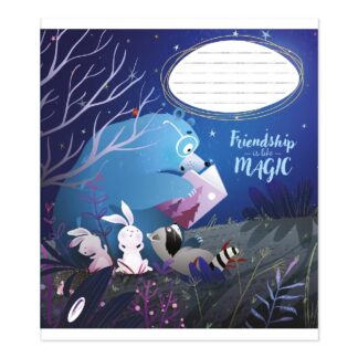 Зошит уч. "Пір'ячко" 12арк.# /ТВ-307/  №0089 Магiя дружби офсетний папір 50-53 г/м2 (25/600)