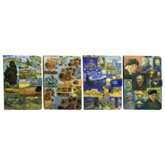 Блокнот 13*19см/112арк. /9502-15/ на магніті "Ван Гог" тв. Обкл., # 100г/м2 мікс (1/12)