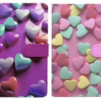 Блокнот 13*19см/112арк. /808-96/ на магніті "Серця об'ємні" 100г/м2, # мікс (1/12)