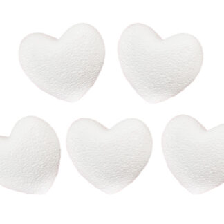 Заготовка з пінопласту "Rosa" /124/ Серце 5шт, 8*3см