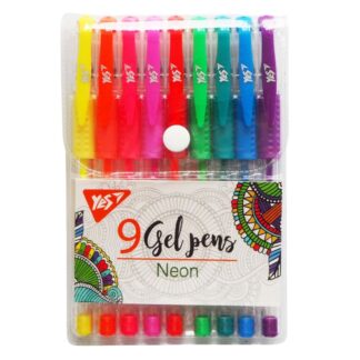 Набір гелевих ручок "YES" 9 кол. /420432/ "Neon" (1/12/144)