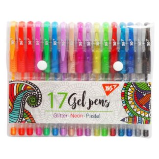 Набір гелевих ручок "YES" 17 кол. /420434/ (1/12/96)