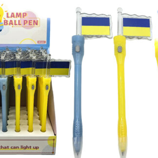 Ручка кулькова /1622-1/  світиться  "Прапор України" (36)