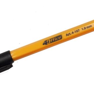 Ручка кулькова "4OFFICE" /4-107/ чорна (50/1000)