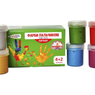 Фарби пальчикові "Гамма-Н" /322076/Cr/ "Graft&Joy" 4+2 кол х 40мл. перламутр  (1/8)