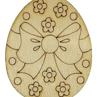 Заготовка "Великдень Яйце з Бантом", /AS-4501, В-0287/, Фанера, 6см