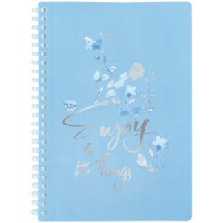 Блокнот А5/80арк. "Axent" /8033-6-A/ #, пласт. обкл., на спіралі, Flower Sym 2 (1/60)