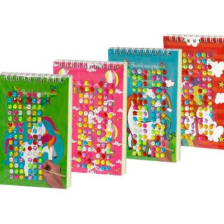 Блокнот для гравюр "WB" /10217/ "Коники" А6/10 арк. + стрази (1/12/576)