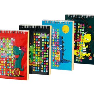 Блокнот для гравюр "WB" /10219/ "Крокодильчики" А6/10 арк. + стрази (1/12/576)