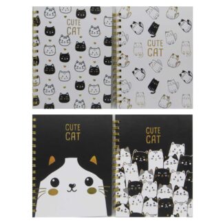 Блокнот А5/80арк. /1813-9/ спіраль, "Котик" # 80г/м2, мікс (1/100)