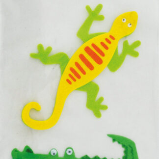 Стікер для творчості "1В" /951230/ "Ящірка та крокодил" войлок 2шт (12)