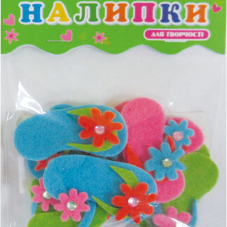 Стікер для творчості "1В" /951611/ "В'єтнамки", повсть, 12шт/уп (1/6)