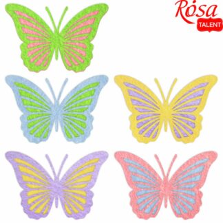 Набір фетрових заготовок "Rosa Talent" /500/ "Метелики 4" 10шт, 7*4,7см