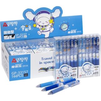 Ручка "Пиши-стирай" "AODEMEI" /33157/ дитяча "Space" 0,5мм, синя (12/144)