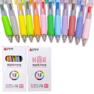 Ручка гелева "AODEMEI" /GP-9803/ 12 кольорів, мікс (12/192)