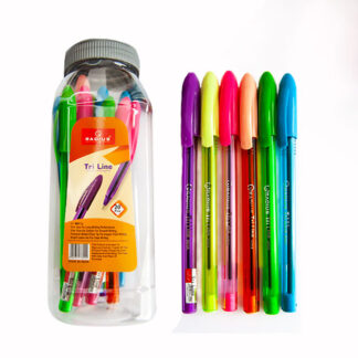 Ручка кулькова "Radius" /Tri Line ТТ/ тонован. корпус, синя, 0,7мм, банка (20/1200)