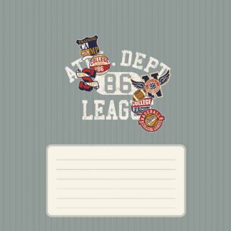 Зошит уч. "Genius" 12арк. == /3584L/ "Sport clubs" ВД-лак (нейт) (30/300)