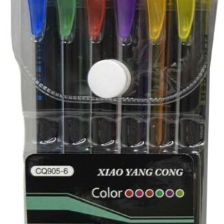 Набір гелевих ручок ароматна /905-6/ 6кол. з блиском 1мм (1/48/480)