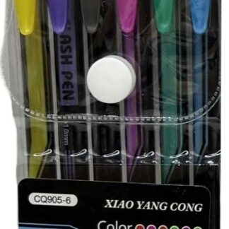 Набір гелевих ручок /905-6-2/ 6кол., металік, мікс 2 види (1/48/480)