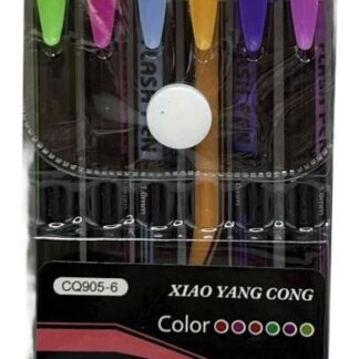 Набір гелевих ручок /905-6-3/ 6кол., неон (1/48/480)