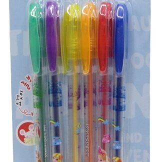 Набір гелевих ручок ароматна /603-6/ 6кол., "Красуні" з блиском, блістер (1/40/320)