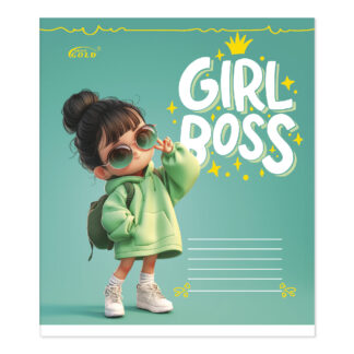 Зошит уч. "Gold Brisk" 18арк.# /ТВ-48/ №3518 "Дiвчинка бос", 60г/м2, УФ-лак (25/500)