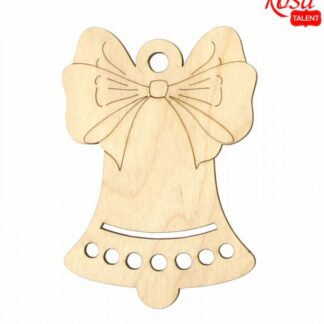 Заготовка "Rosa Talent" "Дзвоник святковий-3" /265/ 4шт, фанера, 6,7*10см