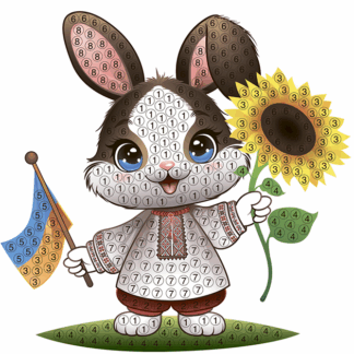 Набір для творчості зі стразами (наліпка) "Go to art" /187121/ "Подарую тобі сонечко" 10*10 см