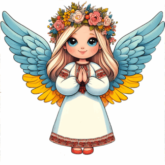 Набір для творчості зі стразами (наліпка) "Go to art" /187122/ "Янголятко України" 10*10 см