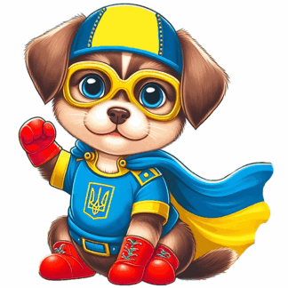 Набір для творчості зі стразами (наліпка) "Go to art" /187124/ "Песик-захисник" 10*10 см