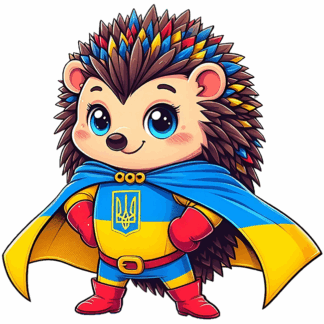 Набір для творчості зі стразами (наліпка) "Go to art" /187125/ "Іжачок-захисник" 10*10 см