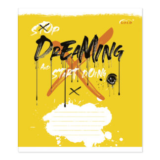 Зошит уч. "Gold Brisk" 24арк.# /ТВ-49/ №3528 "Смiливий стиль", 60г/м2, УФ-лак (20/400)