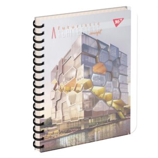 Блокнот "YES" А5/144 4в1 /681956/ "Futuristic architecture", пластик обкл., з розділ. (3/30)