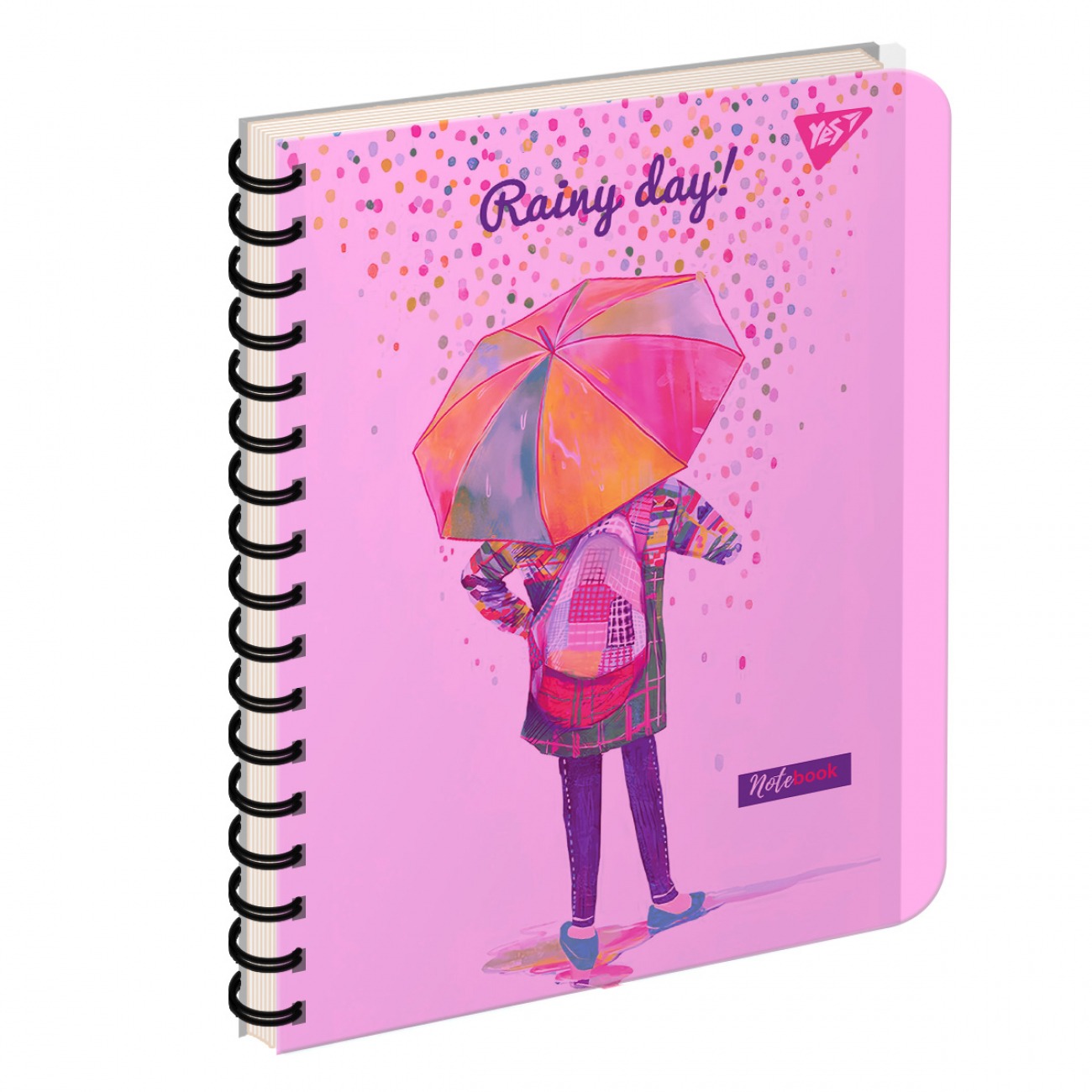 Блокнот "YES" А5/144 4в1 /681968/ "Rainy day", пластик обкл., з розділ. (3/30)