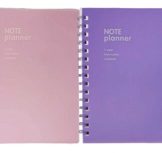 Блокнот А5/80арк. /2476-А5/ # на спіралі збоку "Макарун" обкл. ПВХ, мікс (1/12)