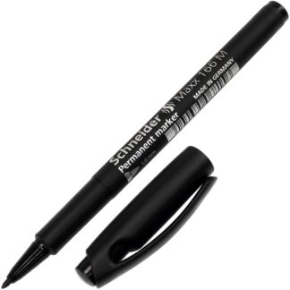 Маркер перманентний "SCHNEIDER" MAXX РМ166 1мм, Чорний (10/500)