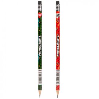 Олівець пр."Yes" /280635/ "Minecraft. TNT" з гумкою круглий 36шт/туба, мікс (36/540/2160)