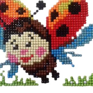 Набір для творчості зі стразами (наліпка) "Go to art" /188401/ "Божа корівка" 17*12 см (1/5)