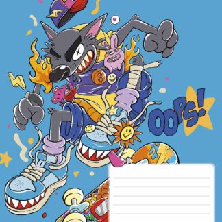 Зошит уч. "Школярик" 12арк.# /3261K/ "Oops" виб.УФ-лак (хлопчик) (30/300)