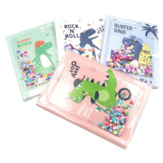 Блокнот А5/80арк. "JO" /DSCN0578/ з паєтками "Dino", мікс (1/20)