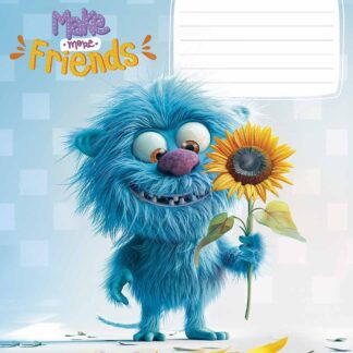 Зошит уч. "Школярик" 12арк.// /3453C/ "Make more friends" виб.УФ-лак (нейт) (30/300)