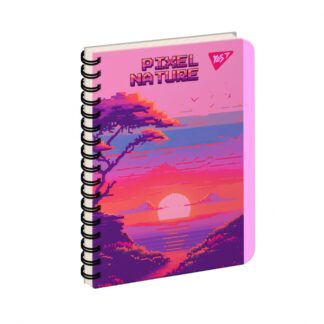 Блокнот "YES" В6/144  4в1 /681988/ "Pixel nature", пластик обкл., з розділ. (3/30)