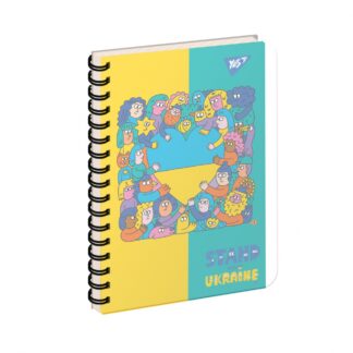 Блокнот "YES" В6/144 4в1 /681976/ "Stand with Ukraine", пластик обкл., з розділ. (3/30)