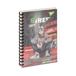 Блокнот "YES" В6/144 4в1 /681982/ "Street guy", пластик обкл., з розділ. (3/30)