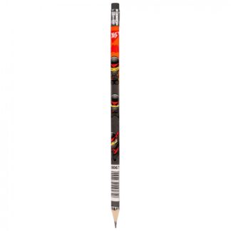 Олівець пр."Yes" /280671/ "Ninja"  з гумкою трикут. 36шт/туба, сіро-червоний (36/540/2160)