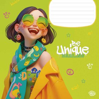 Зошит уч. "Школярик" 18арк.# /3455K/ "Be unique" виб.УФ-лак (дівчинка) (25/250)
