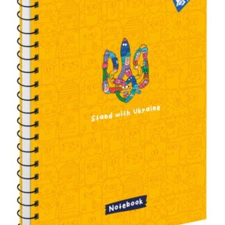 Блокнот А5/80 # спіраль "YES" /151969/ "Stand with Ukraine" (3/60)