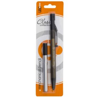 Олівець цанговий "LEO" /300126/ L1633, 2В, 2мм+ стрижні 5шт в блістері (1/24/288)